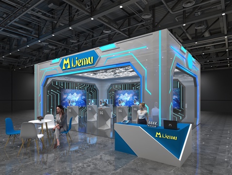  现代展览3d模型 