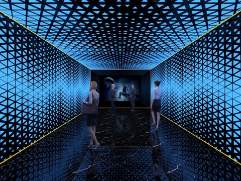  走廊过道3d模型 