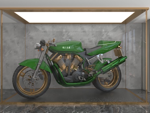  摩托车3d模型 