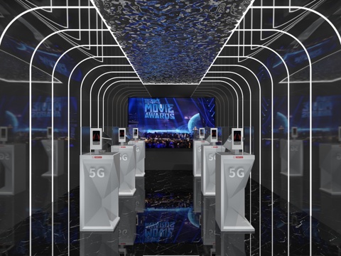  现代通讯展览3d模型 