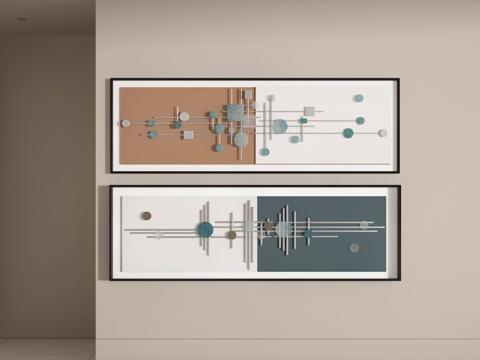  装饰画3d模型 