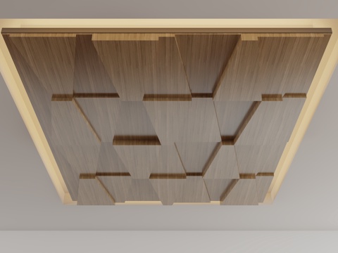  现代天花吊顶3d模型 