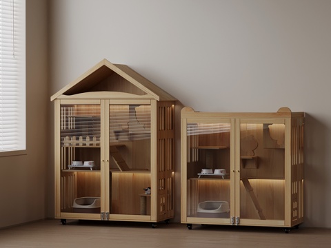  现代猫爬架 宠物用品3d模型 