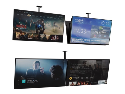  现代悬挂电视 显示器su模型 