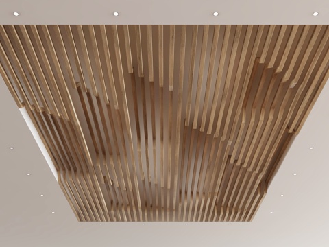  现代天花吊顶3d模型 