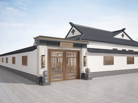  自建房3d模型 