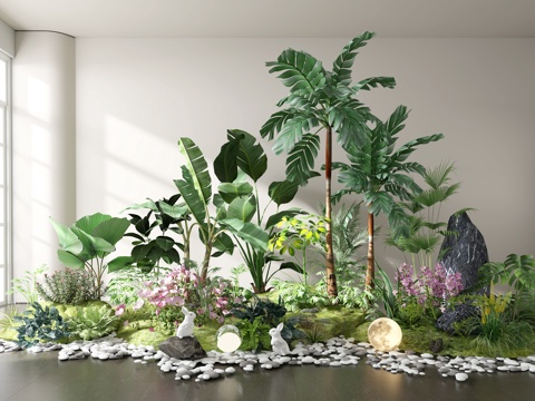  绿植 造景 植物景观3d模型 
