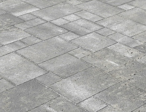  水泥板 水泥板铺路3d模型 