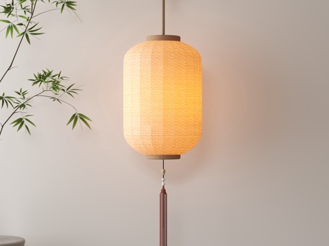  现代灯笼su模型 