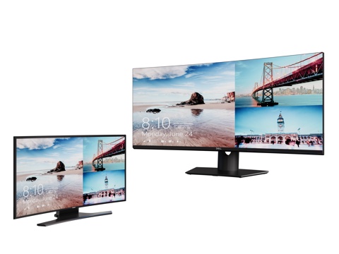  现代电脑显示器 显示屏3d模型 