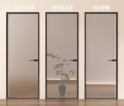  玻璃门 单开门 厨卫门 浴室门su模型 