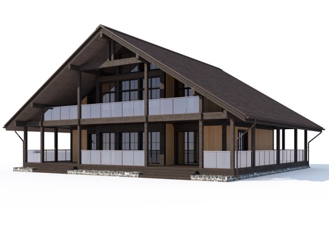  住宅建筑3d模型 