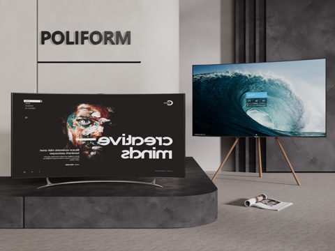  现代液晶电视 支架电视 移动电视 挂壁电视 落地电视3d模型 