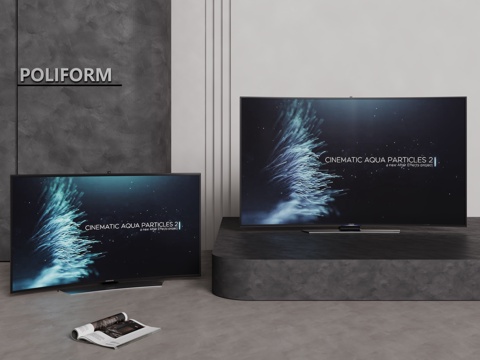  现代液晶电视 支架电视 移动电视 挂壁电视 落地电视3d模型 