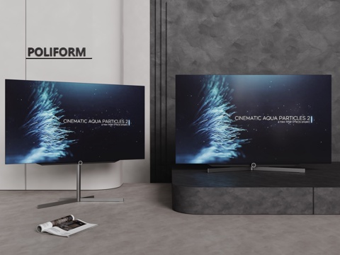  现代液晶电视 支架电视 移动电视 挂壁电视 落地电视3d模型 