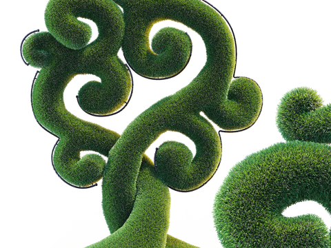  灌木 修剪灌木 幸福树 Topiary3d模型 