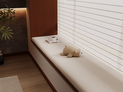  飘窗 现代飘窗垫3d模型 