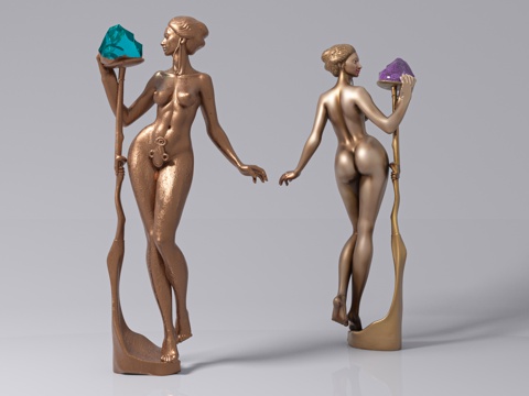 女人人物 人物雕像 人体艺术 雕像雕塑 景观雕塑 户外雕塑3d模型 