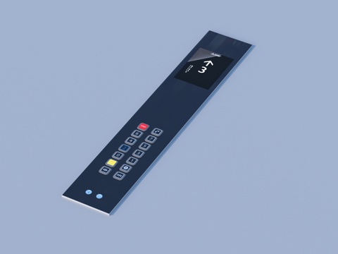  电梯按钮 按键3d模型 