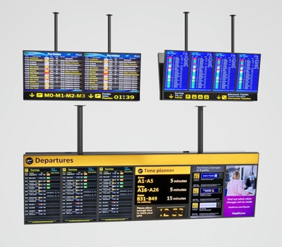  机场广告牌3d模型 