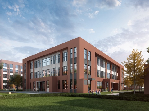  现代餐厅 学校食堂 图书馆3d模型 