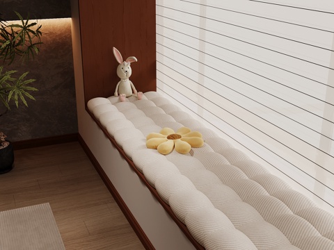 飘窗 现代飘窗 飘窗垫3d模型 