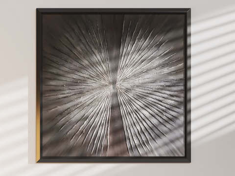  现代轻奢装饰画3d模型 