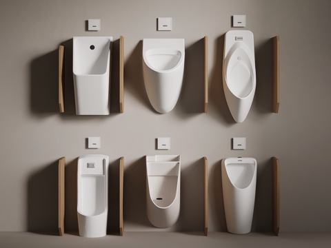  马桶 现代小便斗 小便器3d模型 