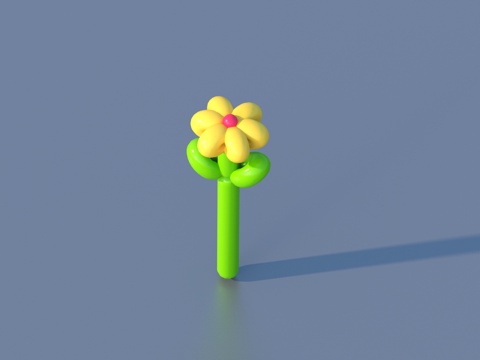  气模 气模花 卡通花 美陈3d模型 
