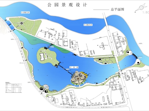  园林景观平面图cad施工图 