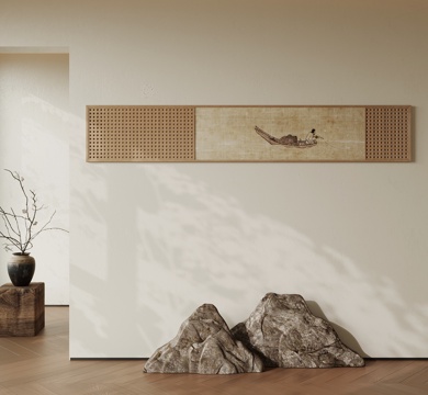  装饰画 新中式装饰画 花瓶摆件3d模型 