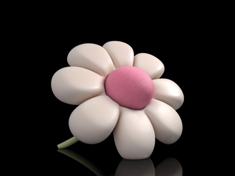  花束花艺 花卉花体 美陈布置 卡通花朵 动漫风格 美陈道具3d模型 