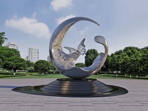  广场装置 雕塑 景观 艺术小品3d模型 