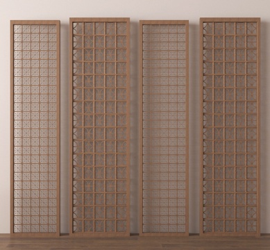  隔断 屏风3d模型 
