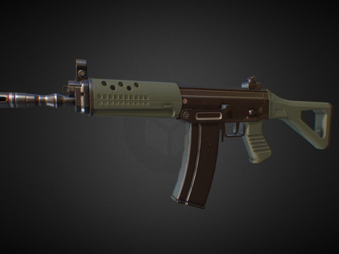  SG553突击步枪3d模型 