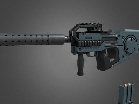  科幻SMG3d模型 