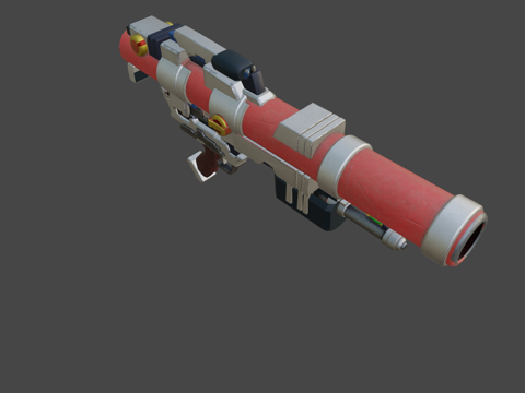  火箭发射器3d模型 