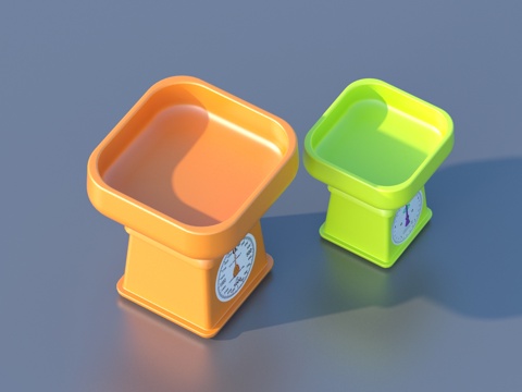  电子秤 超市用品3d模型 