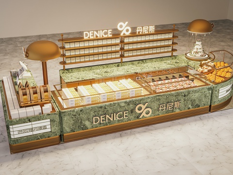  现代甜品店 奶茶店 面包店 咖啡店3d模型 