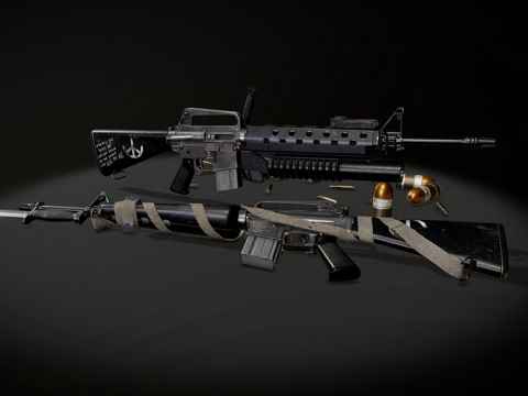  M16A1 可定制su模型su模型 