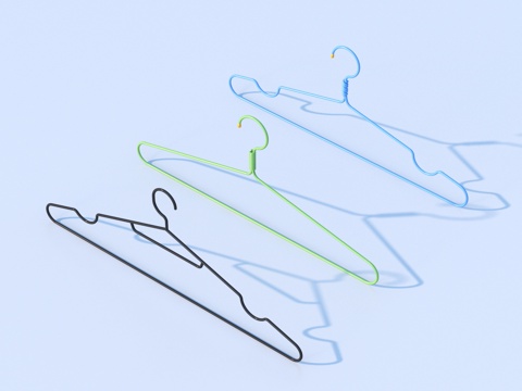  衣架 铁衣架 生活用品3d模型 
