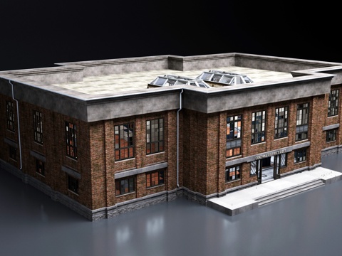  办公楼3d模型 