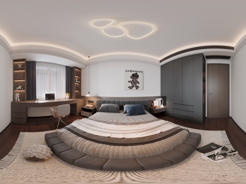 现代简约小孩房全景