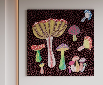  现代极简挂画 侘寂中古风挂画 奶油风装饰画 意式挂画 黑白灰3d模型 
