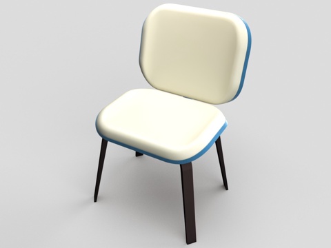  现代餐椅 休闲椅3d模型 