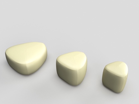  现代组合凳 商场组合凳3d模型 
