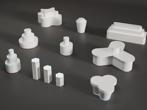  展示台 展柜 高柜 造型柜 玻璃展柜 中岛柜3d模型 