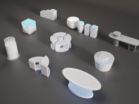  展示台 展柜 高柜 造型柜 玻璃展柜 中岛柜3d模型 