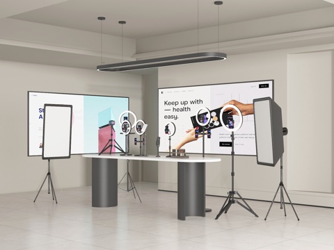  直播室3d模型 