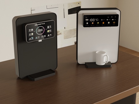 现代直饮机 智能电器3d模型 